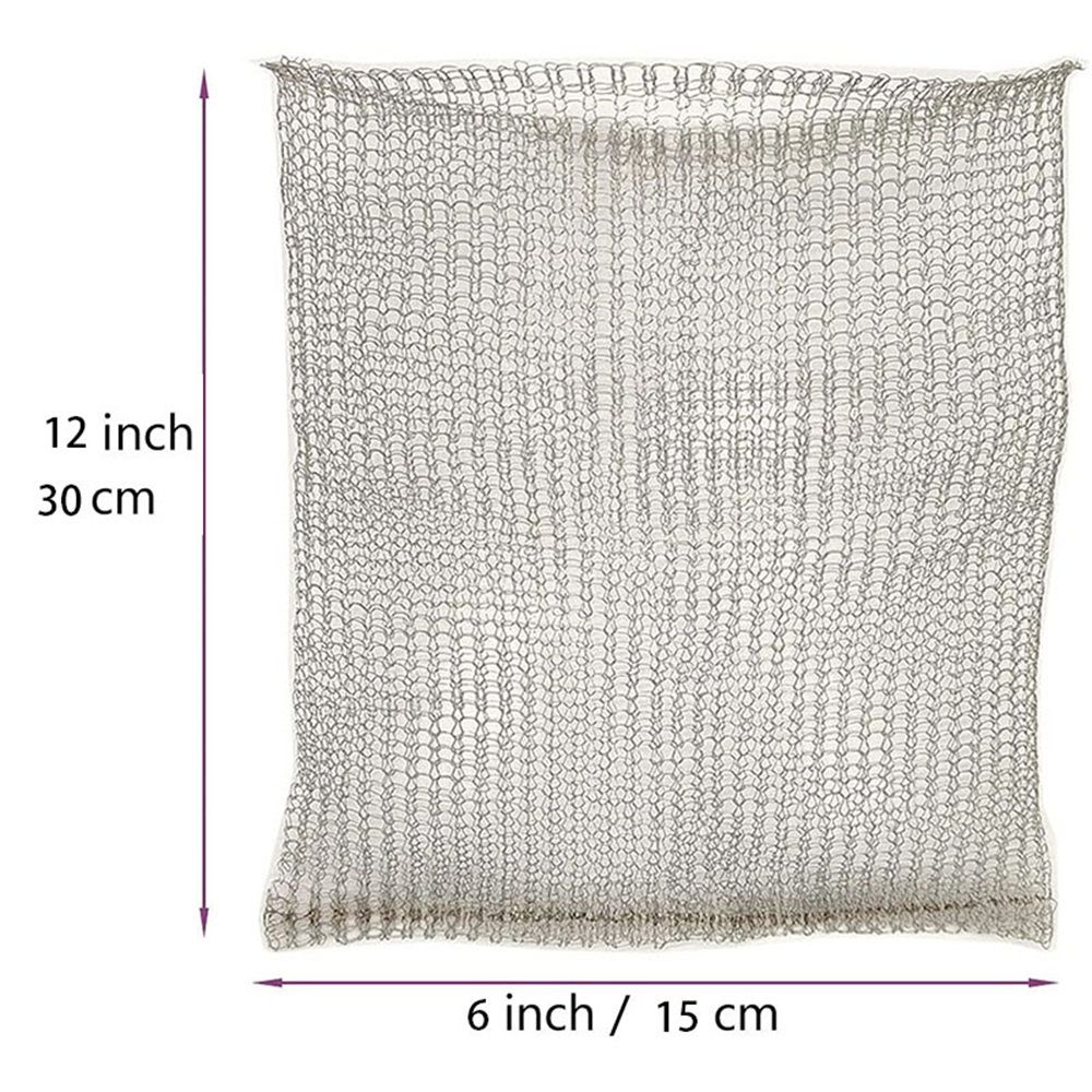 4-Piece  Stainless Steel Plant Root Guard Baskets: Protects Plants, Flowers & Vegetables from Gophers & Voles - Flexible & Easy to Install - Silver, Indoor/Outdoor Use（12*6inch） - Image 5