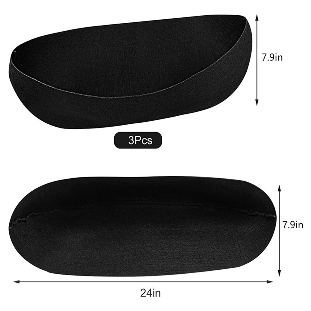 3PCS 24 Inch Window Box Liner Fabric Planter Basket Liner Trough Planter Insert Liner Black Hanging Flower Basket Liners - Image 5