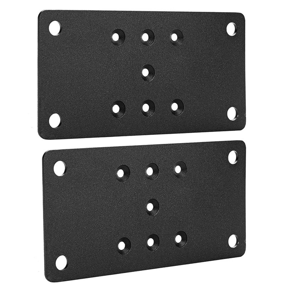 2-Pack 6.5*3.5in Post Anchor Plates - Ideal for Deck Railing, Wood Fence, Post Base, Fence Post - Image 1