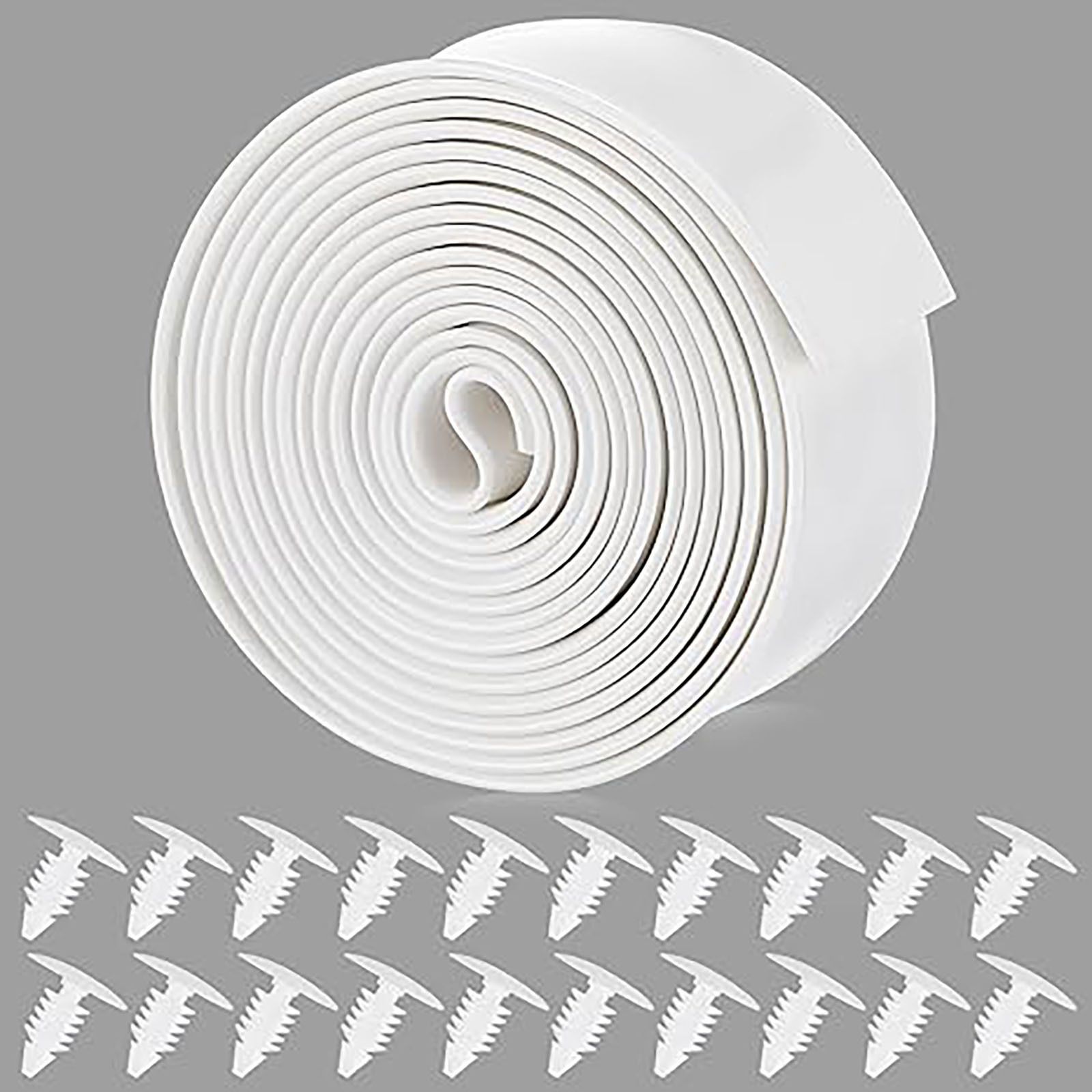 Vinyl Straps for Patio Chair Repair Kit 2'' Wide 10 Ft Long Replacement Straps + 10 Free Rivets for Outdoor Lawn Furniture Chaise Lounge Repair (White) - Image 1