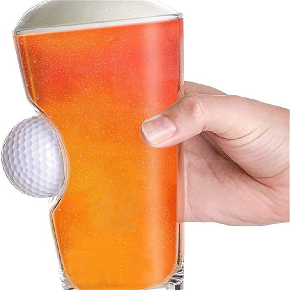 Golf Ball Pint Glass - 16oz |Whiskey Barrel Rocks Glass Golf Gifts for Men Dad, Whiskey Decanter Liquor Decanter Set for Men Husband Coaches - Image 3
