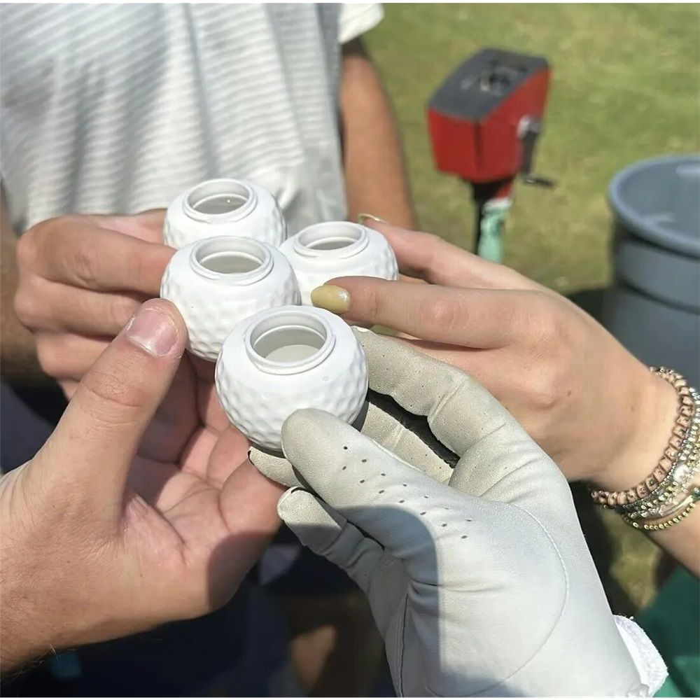 Golf Ball Shaped Shot Set – Fun Gift, Unique and Funny Gifts For Dad, Husband, Golfers and Men. Golfer Christmas Gift  or White 12 Pack - Image 2