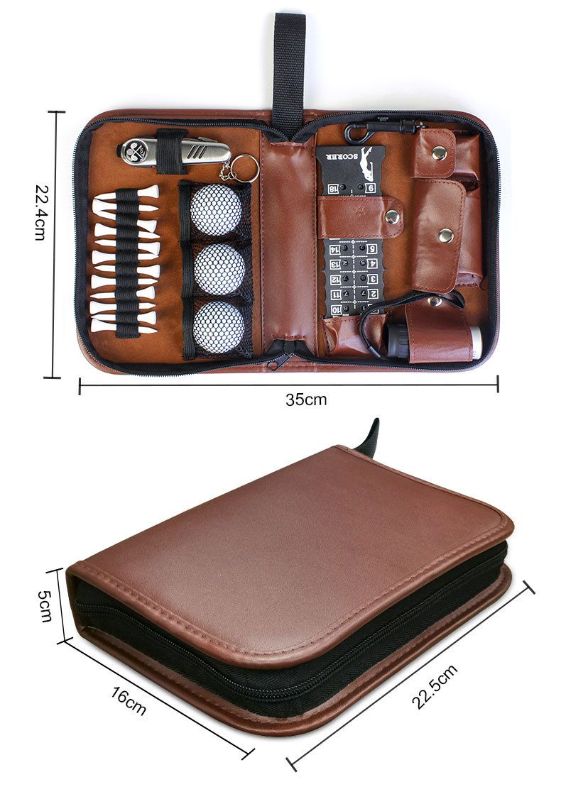 Golf Gifts for Men and Women, Golf Accessories Set with Hi-End Case, Golf Balls, Rangefinder, Golf Tees, Brush, Multifunctional Divot Knife, Scorer, Golf Ball Clamp - Image 5