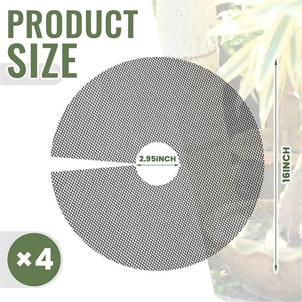 8Pcs 11.8 Inch Plant Pot Cover Plant Pot Grid Plant Soil Covering for Indoor Plants Plant Protectors from Animals Cuttable Plant Soil Cover - Image 5
