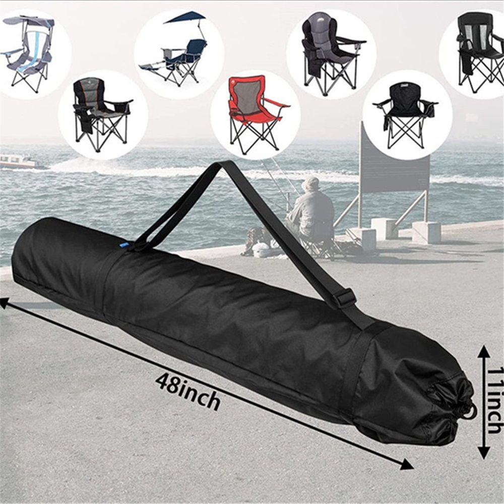 Foldable Camp Chair Replacement Bag Carrying Bag Large Mouth Bag with Shoulder Strap for Outdoor Camping, Heavy Duty Large Storage Folding Chair Bag 48 inches (Chair is not Included) - Image 2