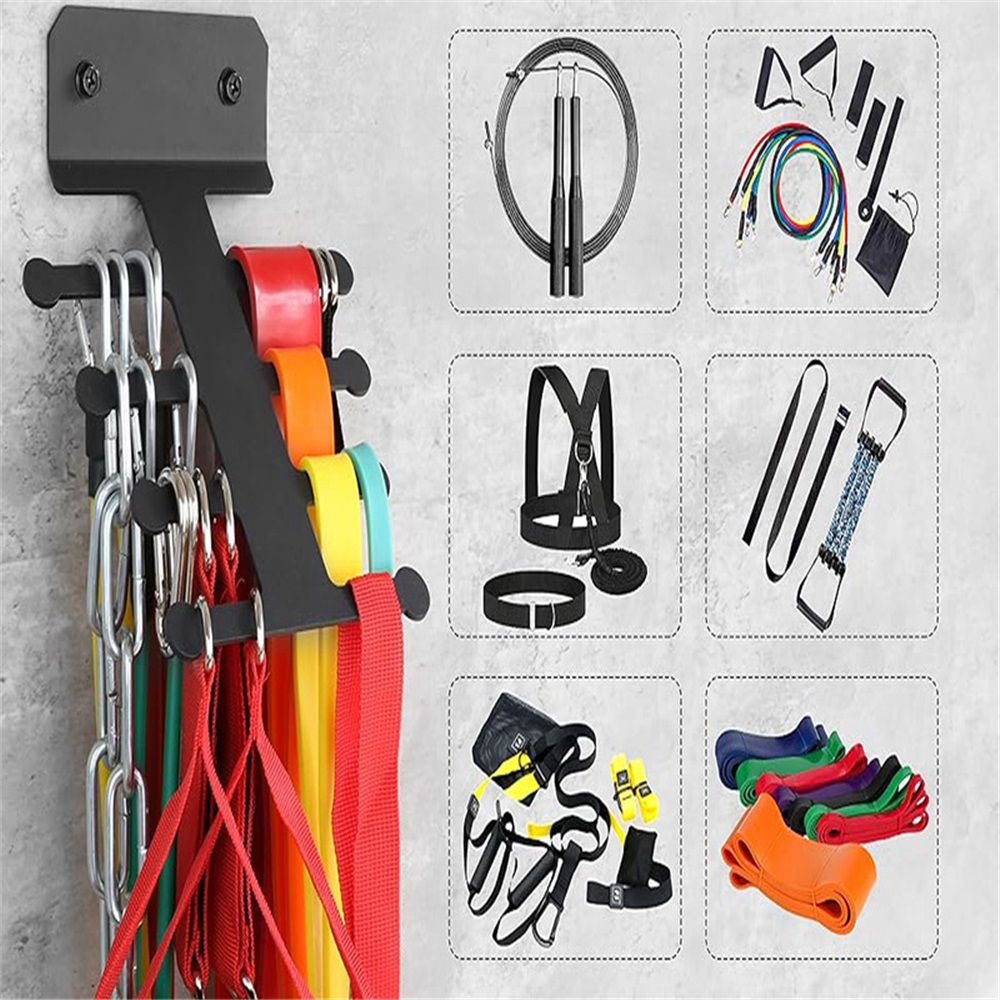 Resistance Rack Band Storage Hanger Gym Equipment Organizer Pull Up Bands Jump Ropes, Storage Rack for Home Gym - Image 5