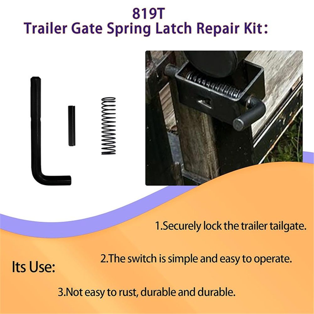 Two Pack Gate Spring Latch Repair Kits 819T Fits Carry-On ATV Top Rail & Tandem Trailers Trailer Gate Spring Latch Kit  for Carry-On Utility Trailers - Image 4