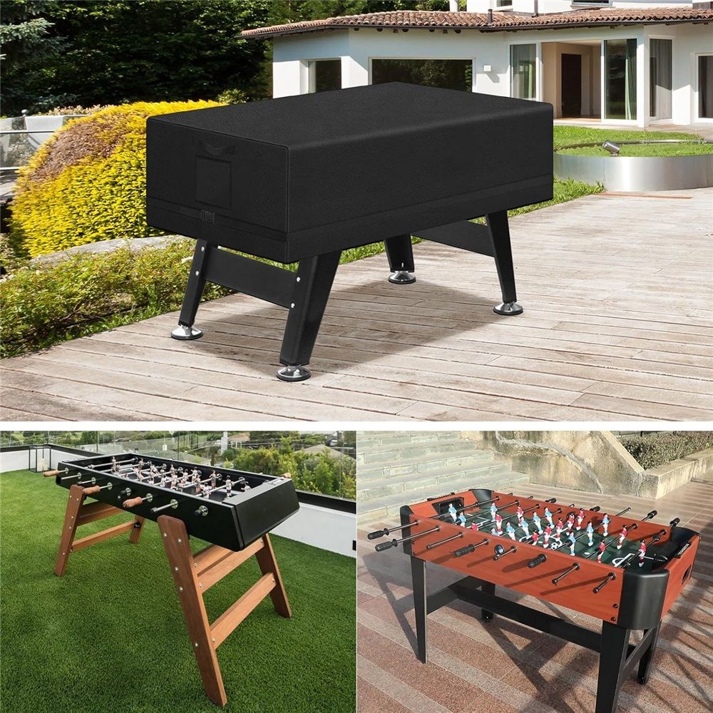 Foosball Table Cover Outdoor Waterproof Soccer Table Cover Heavy Duty Rectangular Patio Football Game 132 x 76 x 147 cm - Image 4