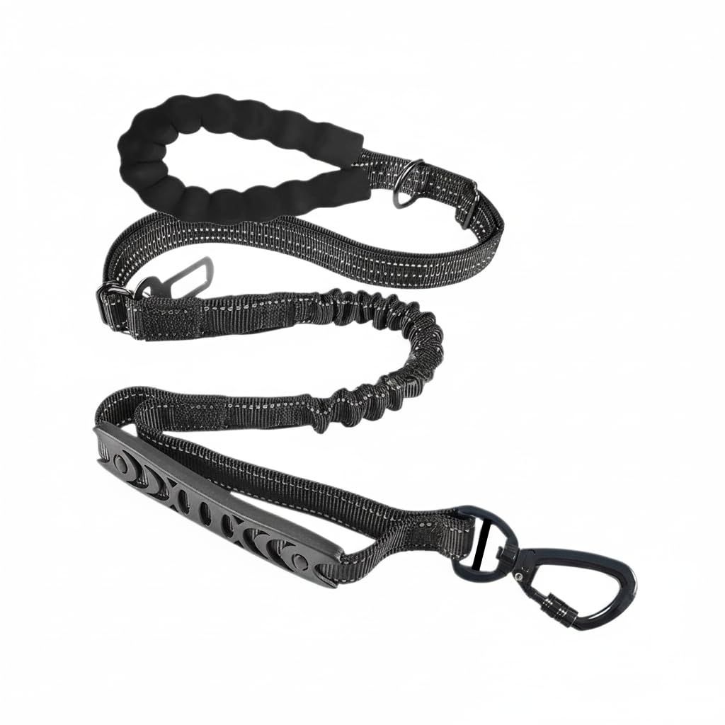 Bungee Leash for Large Dogs That Pull, No Pull Shock Absorbing Dog Leash, Heavy Duty 6.2 FT Tangle（black） - Image 1