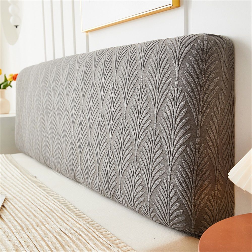 Stretch Headboard Covers for King Size Bed Headboard Slipcover, Jacquard Bed Head Cover Dustproof Protector Cover for Bedroom Décor (Queen:59.0in) - Image 3