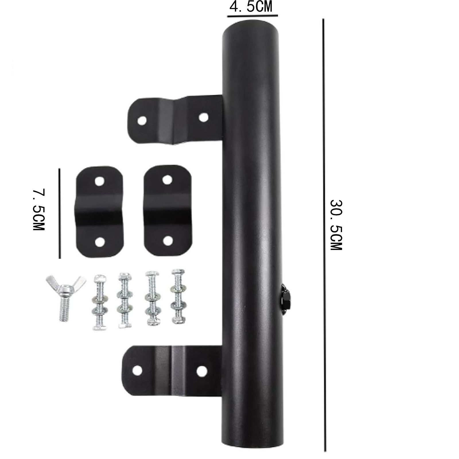 RV Ladder Mounted Flagpole Holder | Allows for a Flag to Fly from Your RV's Ladder | Compatible with Most RV Ladder Rails ,Black - Image 5