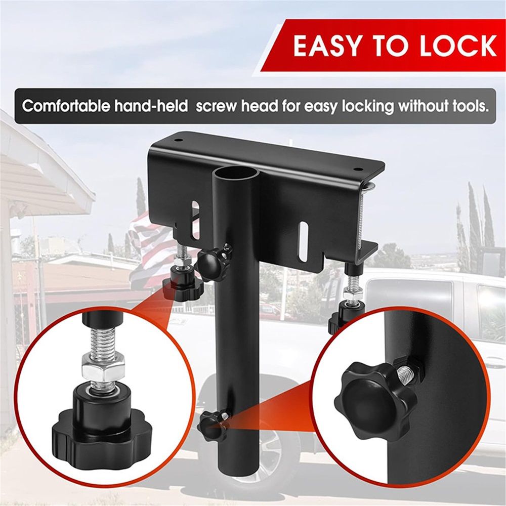 Truck Flag Pole Mount Kits, No Drilling Universal Truck Flagpole Holder fits Up to 1.2