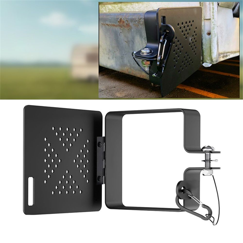 RV Bumper End Cap for 4x4” Square Bumper Plug, Secure RV Sewer Hose Storage Cover with Hinged Access Door and Vent Holes, Rust-Proof Camper Trailer Essentials for Outside 2 Pack - Image 2