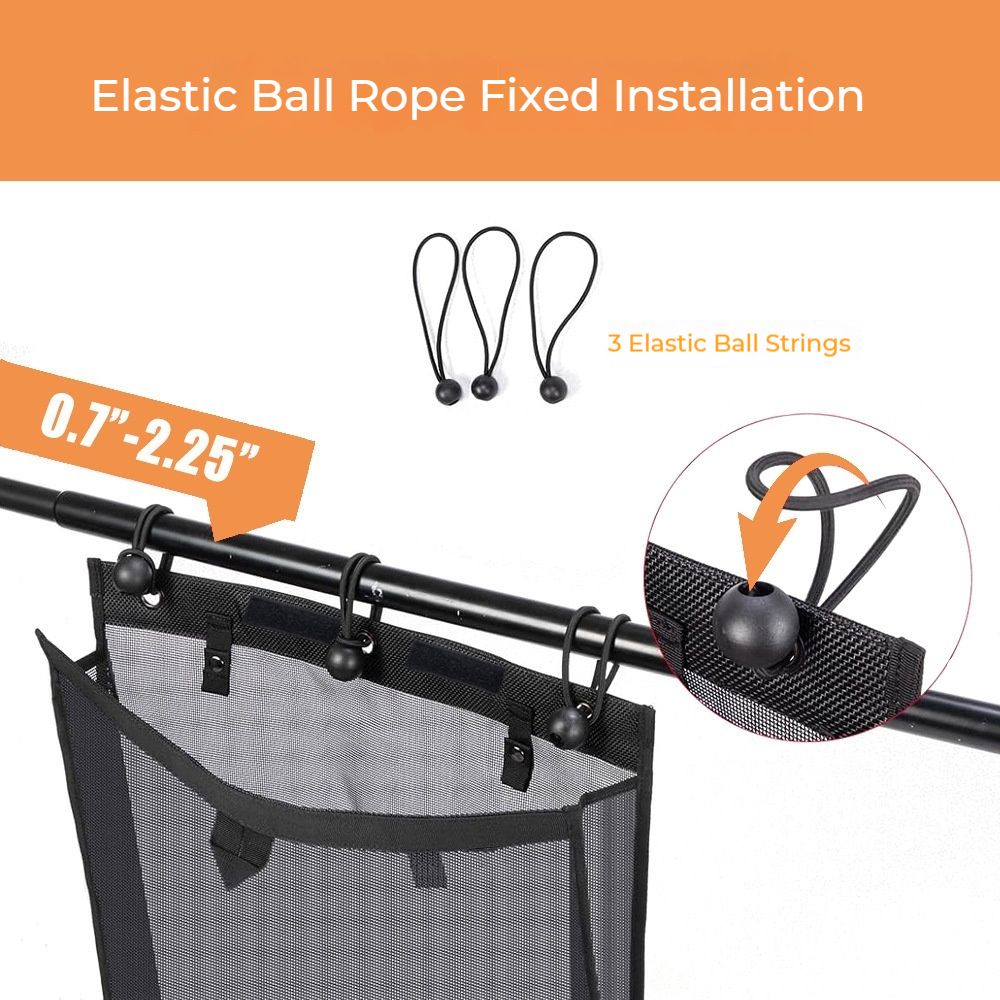 Universal Trash Sack Mesh for UTV ATV, PVC Mesh Trash Bag Universal Accessories Compatible with Golf Cart, Boat Off-Road-Work - Image 4