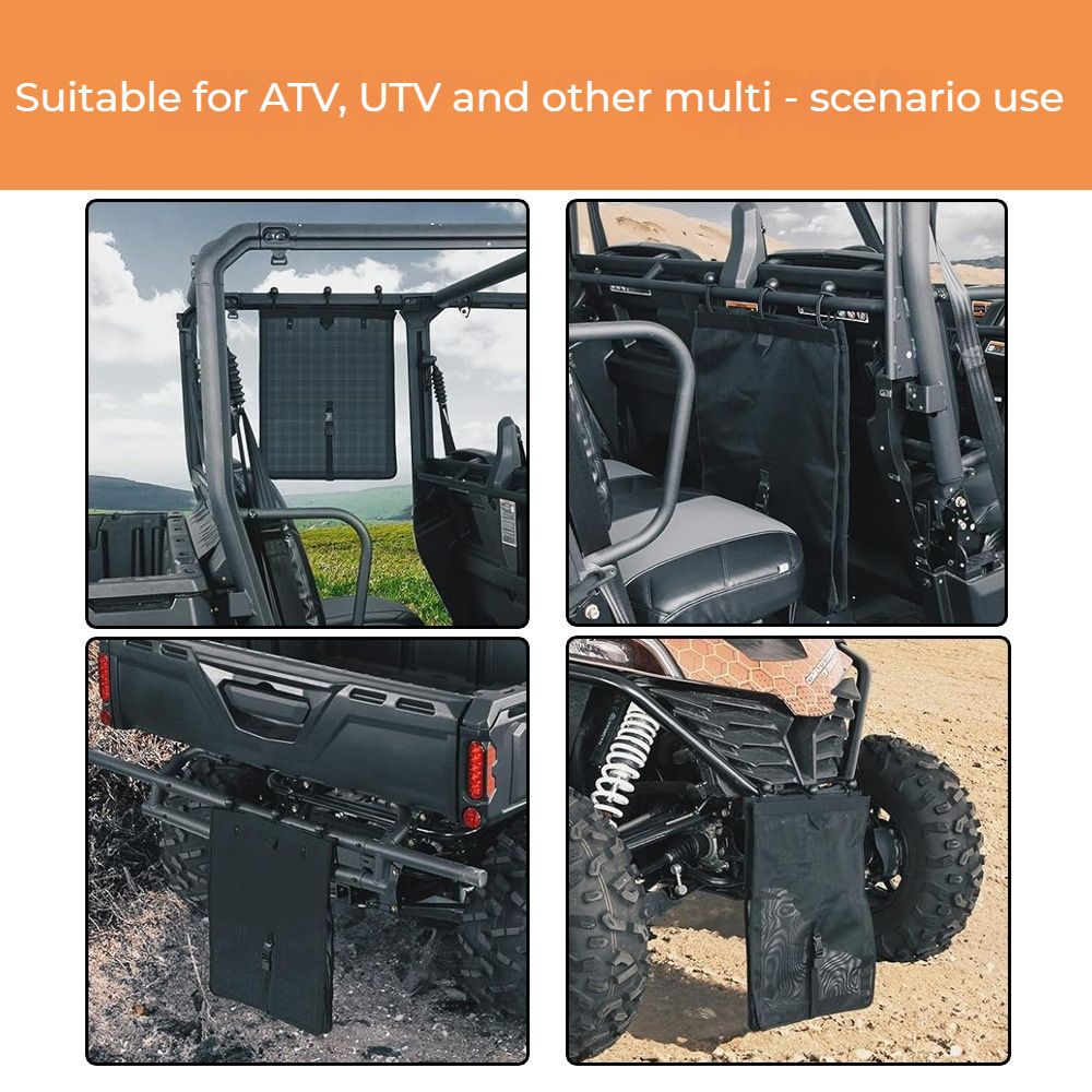 Universal Trash Sack Mesh for UTV ATV, PVC Mesh Trash Bag Universal Accessories Compatible with Golf Cart, Boat Off-Road-Work - Image 5