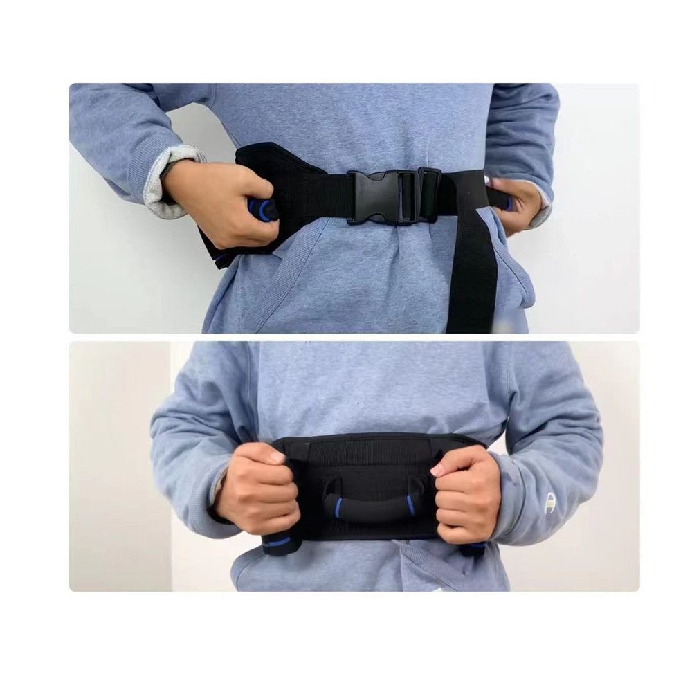 Gait Belt for Seniors with Handles, Gate Belts Medical for Elderly Physical Therapy Transfer Belt for Lifting Seniors,Patients,Disabled(Blue) - Image 3