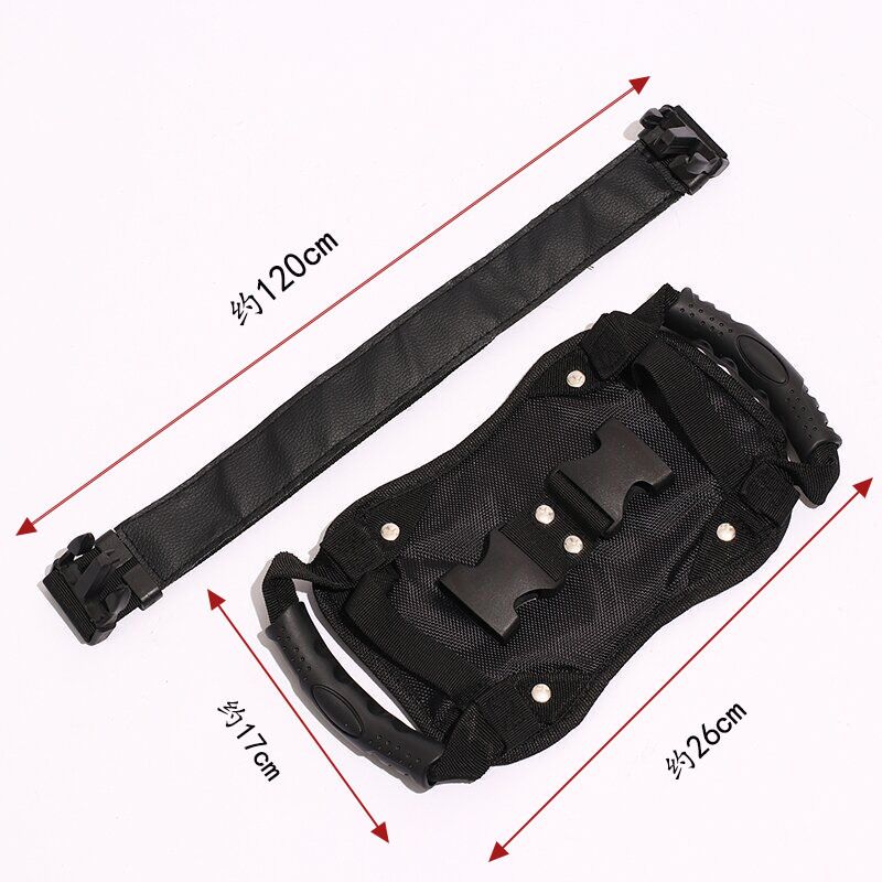 Passenger Safety Belt Passenger Grip Grab Handle Backseat Handle Kidney Belt Handles Safer way to Ride with Passenger for Motorcycle, Motocross, ATV, Scooter, Snowmobile, Jetski Type B - Image 2