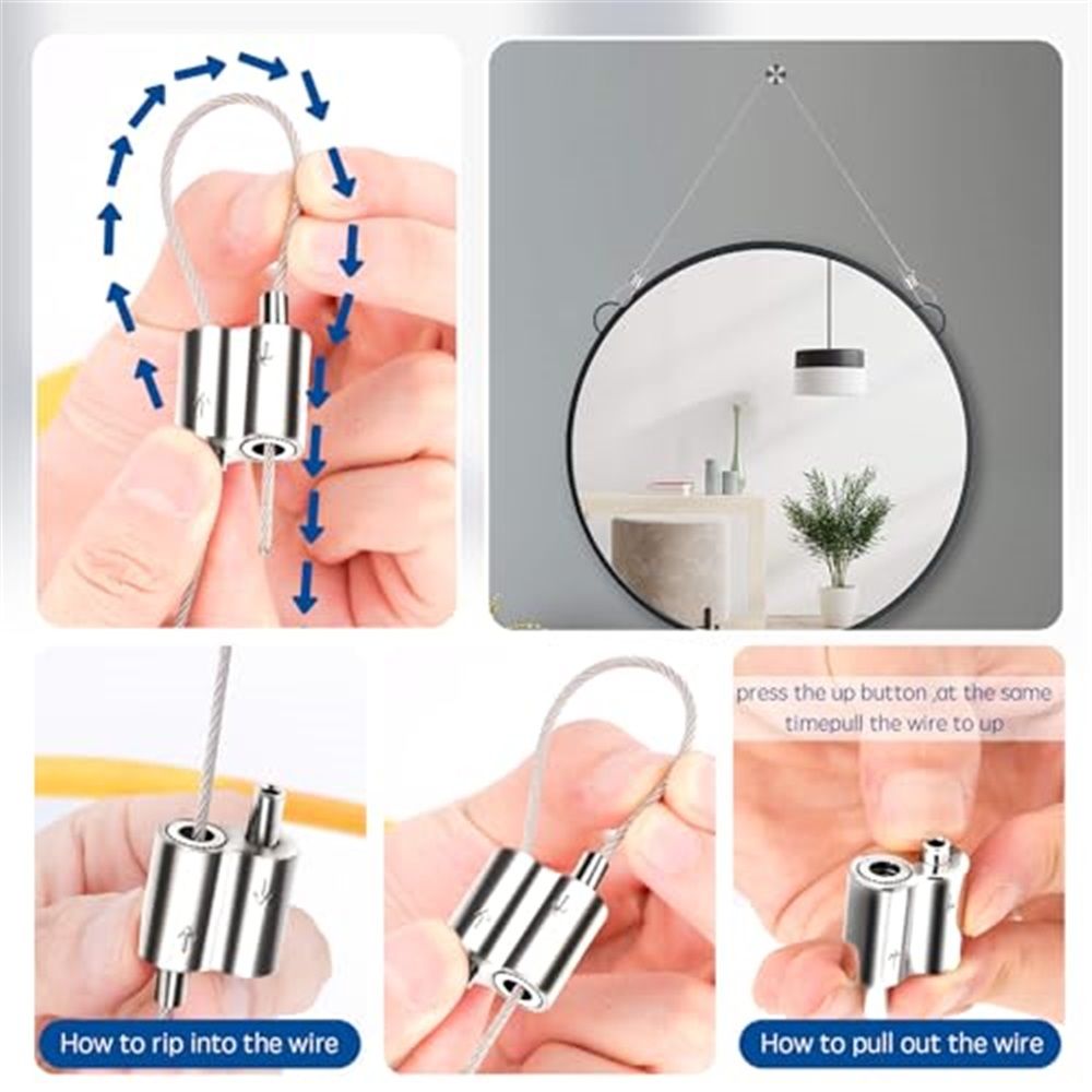 Stainless Steel Wire Rope Cable Clip Clamp, 1/16