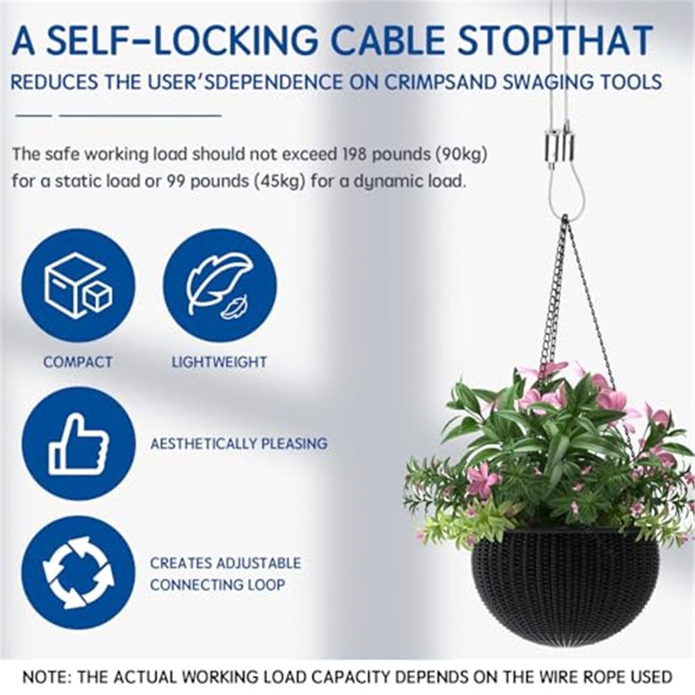 Stainless Steel Wire Rope Cable Clip Clamp, 1/16