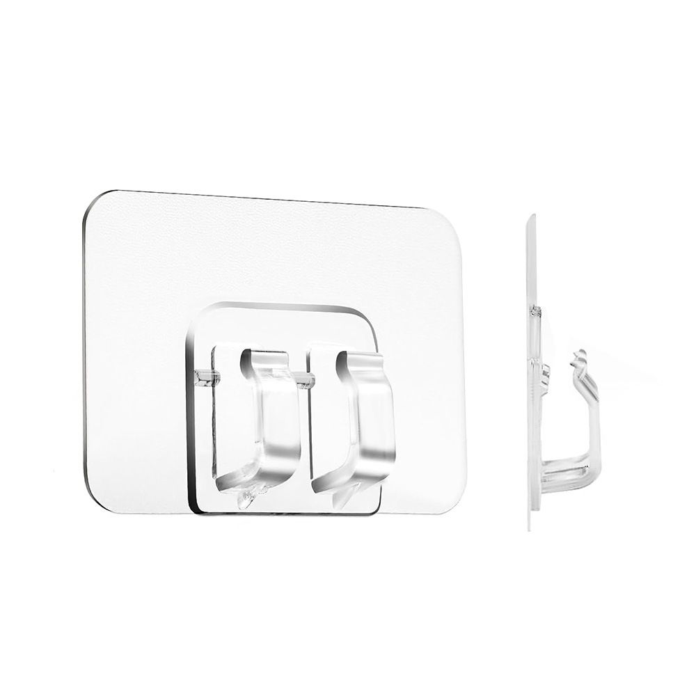 Hooks for Outdoor String Lights Clips: 50Pcs Heavy Duty Light Hook with Waterproof Adhesive Strips - Outside Clear Cord Holders for Hanging Christmas Lighting - Outdoors Sticky Clip - Image 1