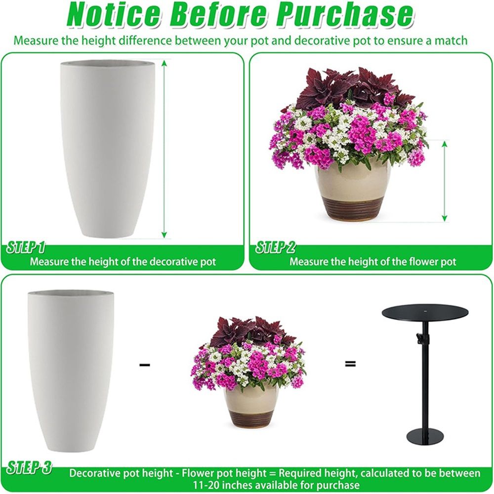 Adjustable Height Plant Risers for Inside Pots, 17-32