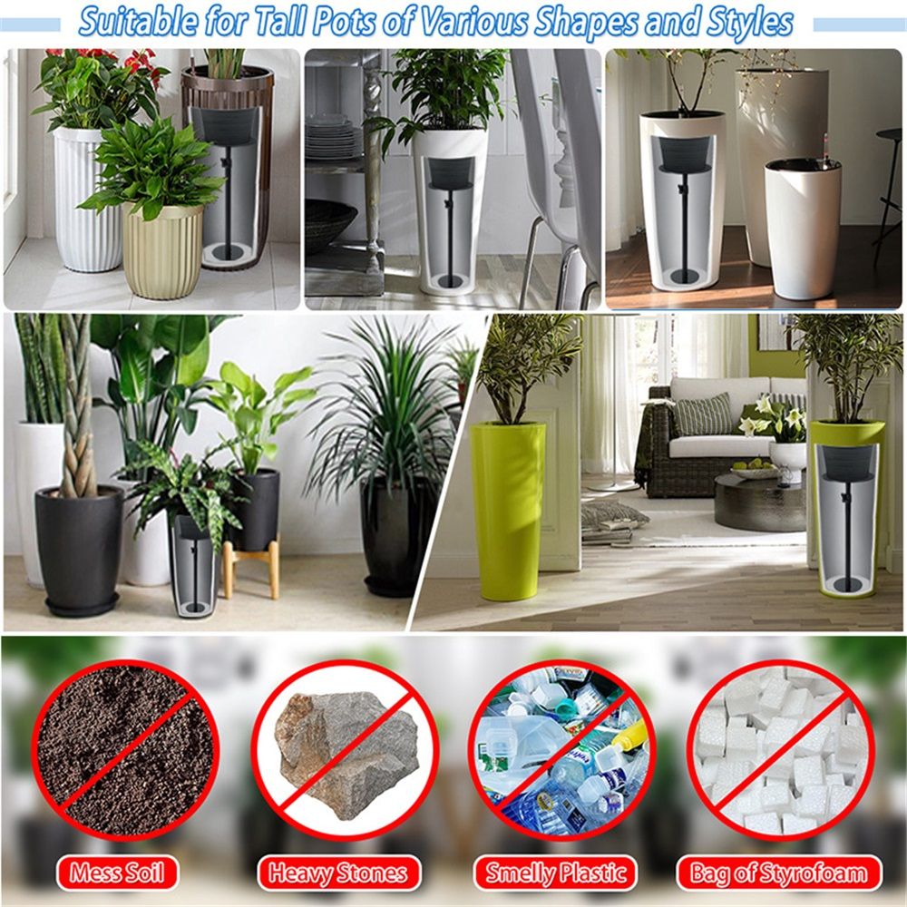 Adjustable Height Plant Risers for Inside Pots, 17-32