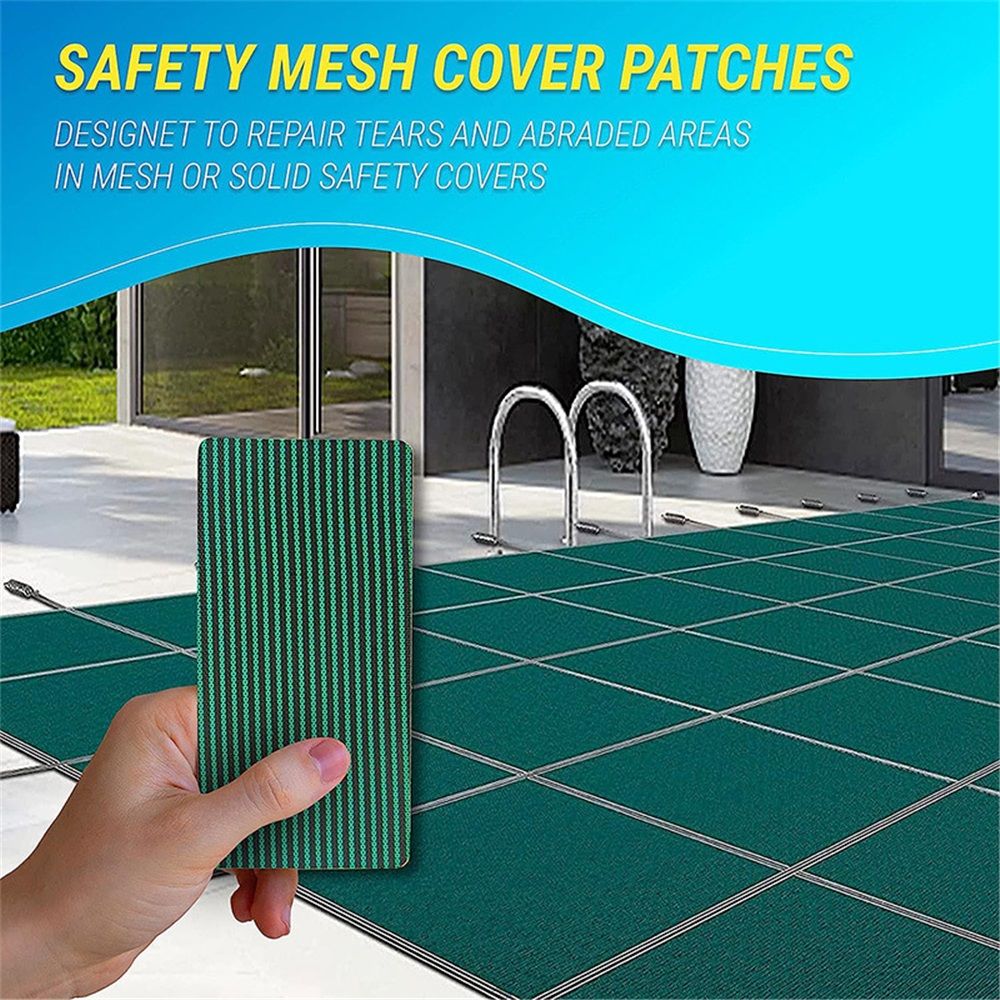 Pool Patch Repair Kit, Pool Cover Patch, 4x8 inch Self Adhesive Vinyl (PVH), Swimming Pool Patch Repair Kit, 6 Pack - Image 2