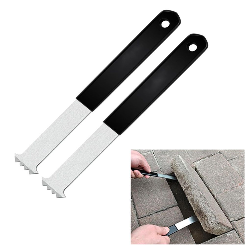 Paver Removal Tool, 2 Pcs Paver Puller Tool With Double Joint Scraper, Micro-Tooth Groove And Non-Slip Rubber Handle, Paver Extractor Tool For For Garden, Lawn, Patio, Brick, Block & Paver Replacement - Image 2