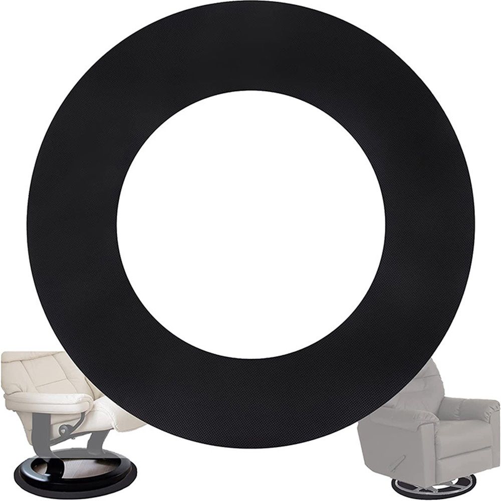 Non Skid Rubber Furniture Pads for Recliners, Furniture Grippers, Gripper Pads, Anti Slide Furniture Pads Hardwood Floor Protector, Fits Recliners, Swivel Chairs (25.2’’ Outside Diameter) - Image 1