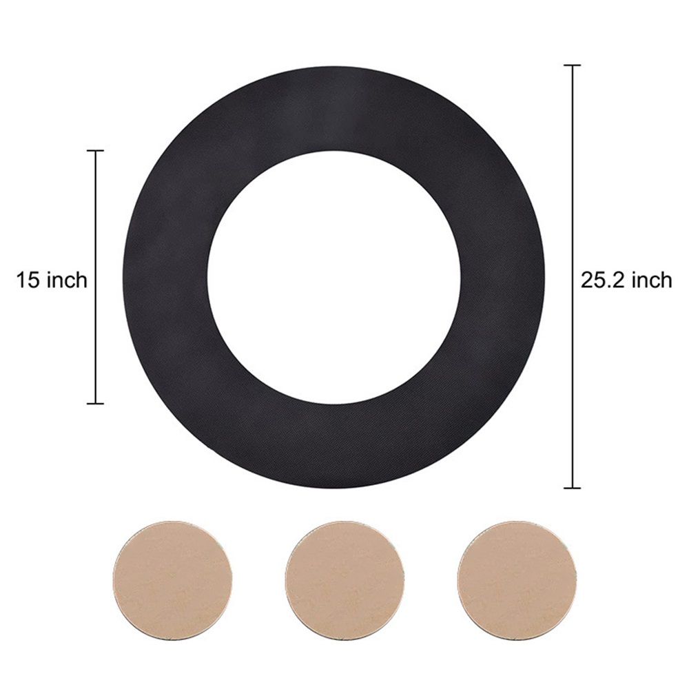 Non Skid Rubber Furniture Pads for Recliners, Furniture Grippers, Gripper Pads, Anti Slide Furniture Pads Hardwood Floor Protector, Fits Recliners, Swivel Chairs (25.2’’ Outside Diameter) - Image 2