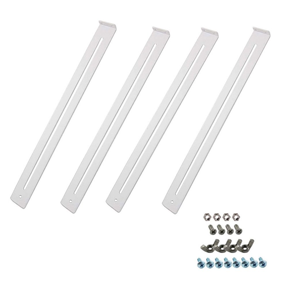 Drawer Repair Kit - Used to Reinforce and Repair Wooden/Chipboard Drawers Cabinet Reinforcement Heavy Duty Steel Hardware Furniture Accessories - Includes Screws (4 Pack) - Image 1