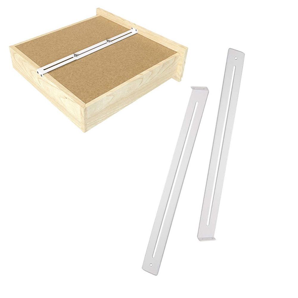 Drawer Repair Kit - Used to Reinforce and Repair Wooden/Chipboard Drawers Cabinet Reinforcement Heavy Duty Steel Hardware Furniture Accessories - Includes Screws (4 Pack) - Image 2