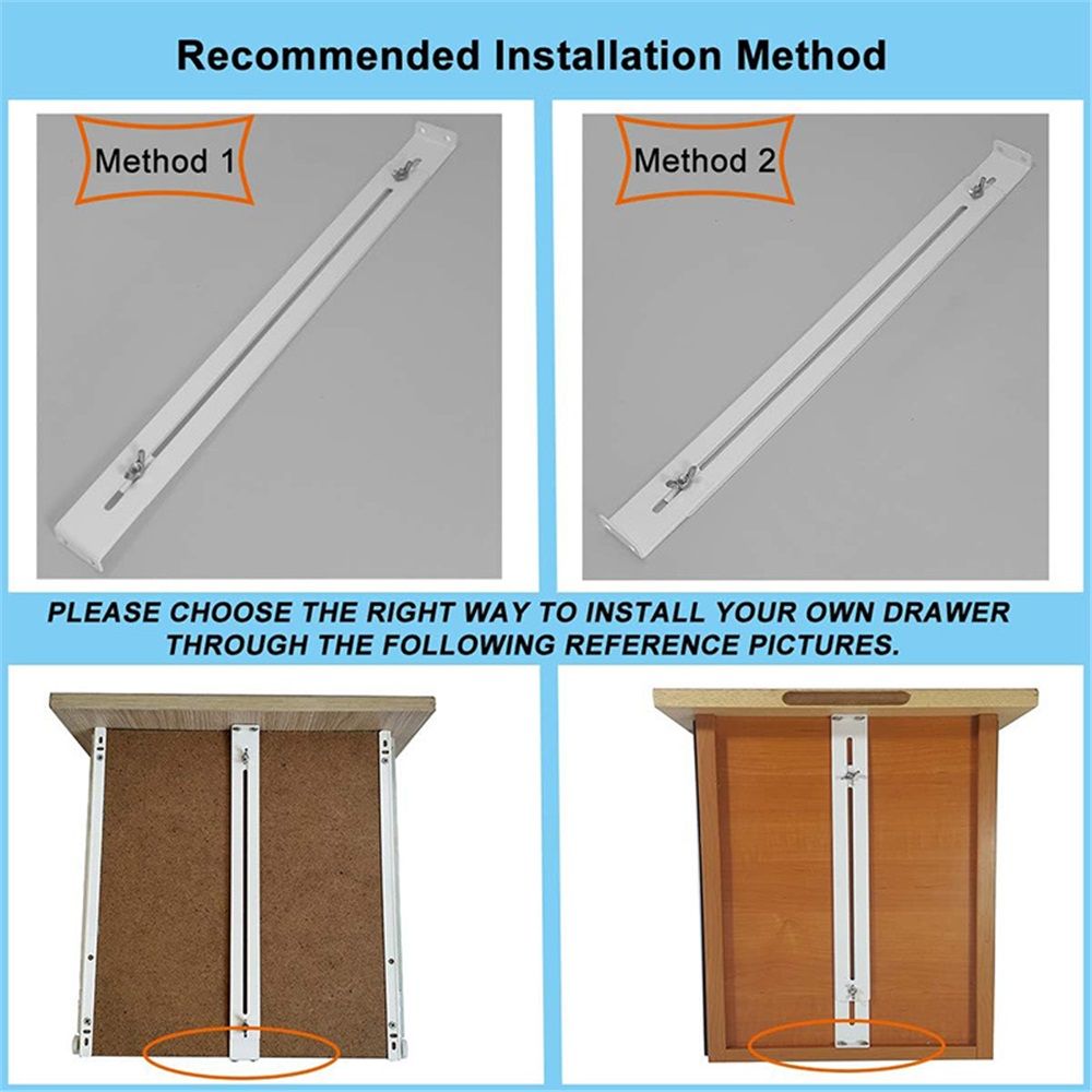 Drawer Repair Kit - Used to Reinforce and Repair Wooden/Chipboard Drawers Cabinet Reinforcement Heavy Duty Steel Hardware Furniture Accessories - Includes Screws (4 Pack) - Image 4