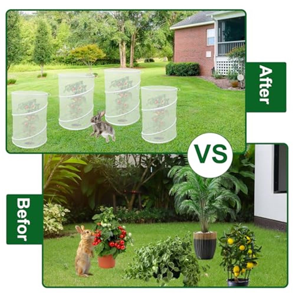 4 Pack Pop up Plant Covers Tent from Animals, 20