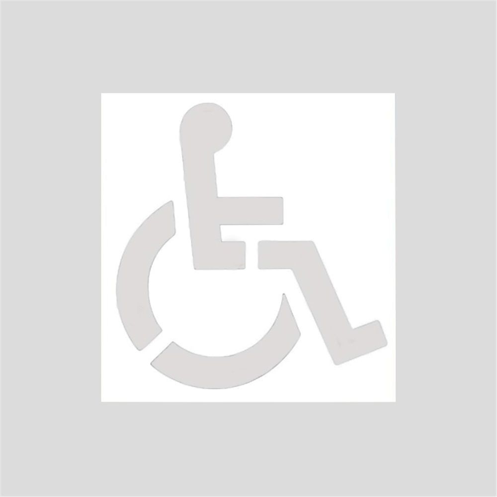 Handicap Parking Stencil Kit, Reusable Cardboard Parking Lot Stencils for Painting, Easy to Use Handicap Symbol - Image 1