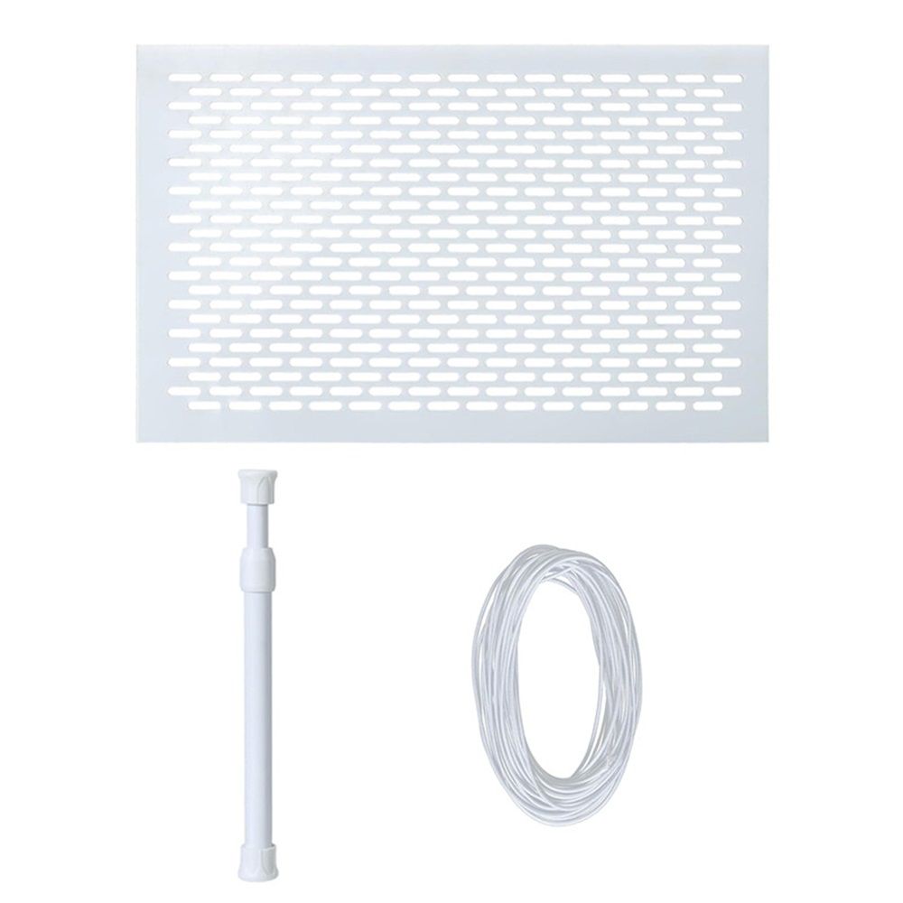 Skimmer Guard Kit Pool Skimmer Net Leaf Skimmer Catcher Shield Protective Spring Action Net System Leaf Protection Debris Prevent Blockage Easy Assembly Durable White - Image 1