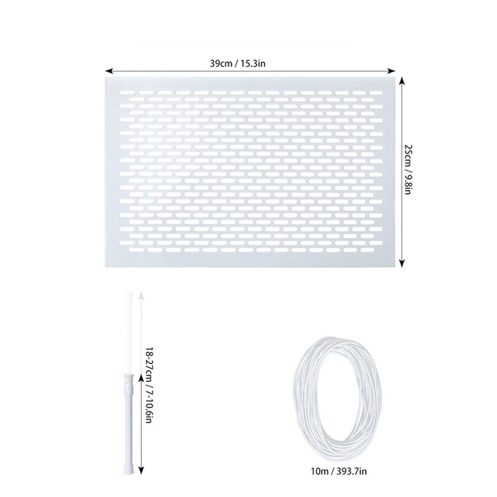 Skimmer Guard Kit Pool Skimmer Net Leaf Skimmer Catcher Shield Protective Spring Action Net System Leaf Protection Debris Prevent Blockage Easy Assembly Durable White - Image 3