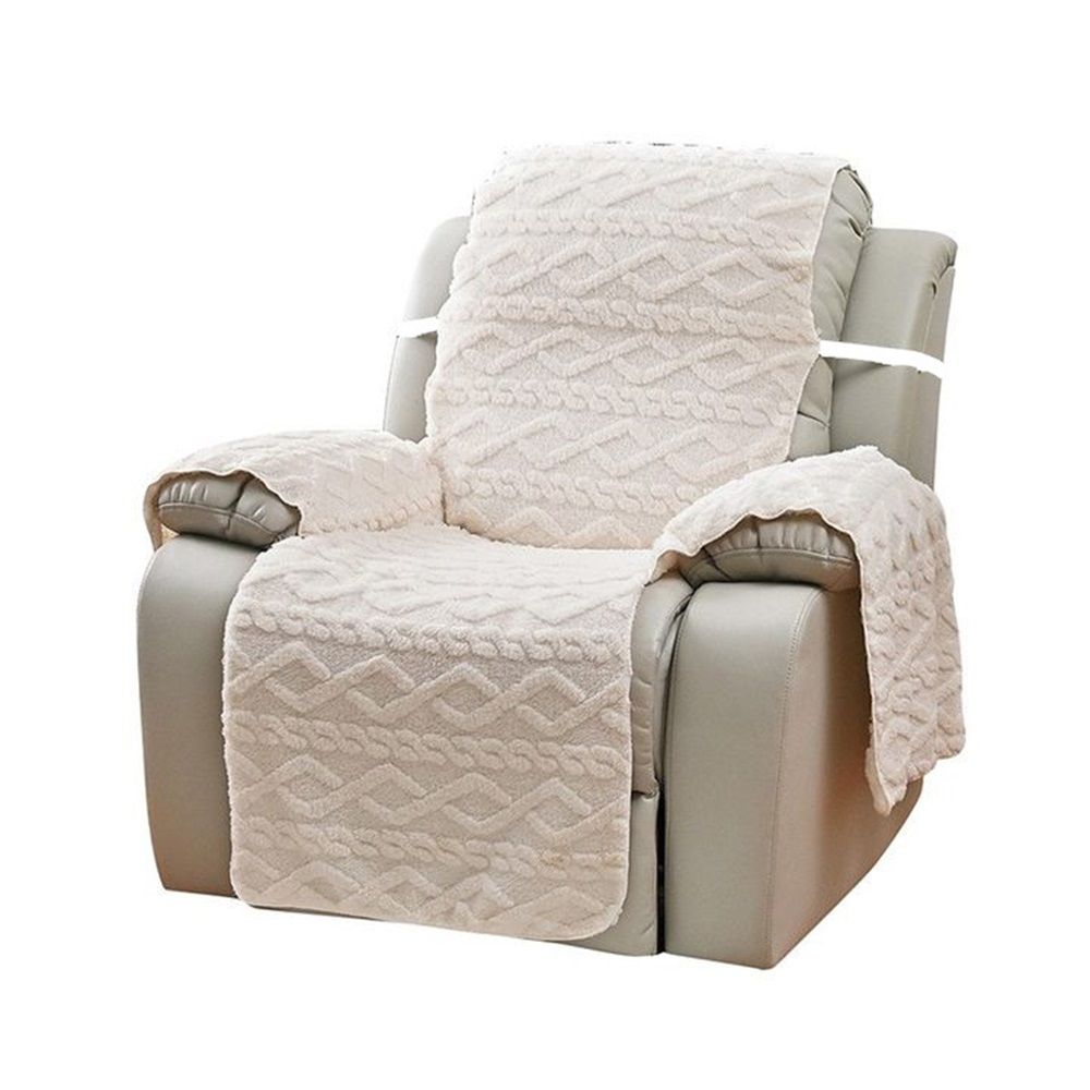 Recliner Cover for Lazy Boy Recliner Chair Covers,21.7Inches Washable Quilted Recliner Chair Covers ,White Furniture Protector for Pets/Kids - Image 1
