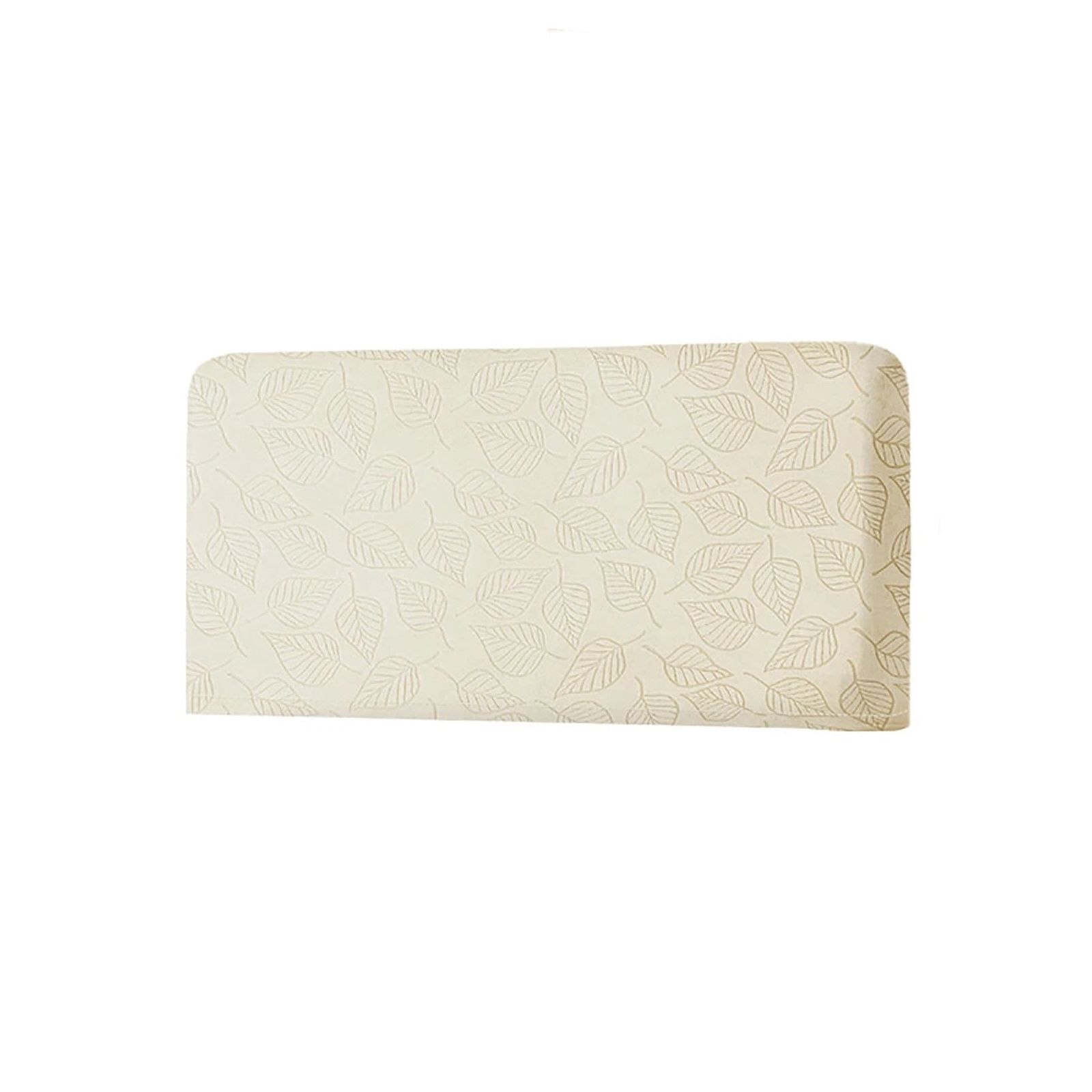 Stretch Bed Headboard Covers, Jacquard Fabric Headboard Slipcover, Soft Dustproof Protector Cover for Upholstered Headboard Queen King (Cream white 1.2m) - Image 1