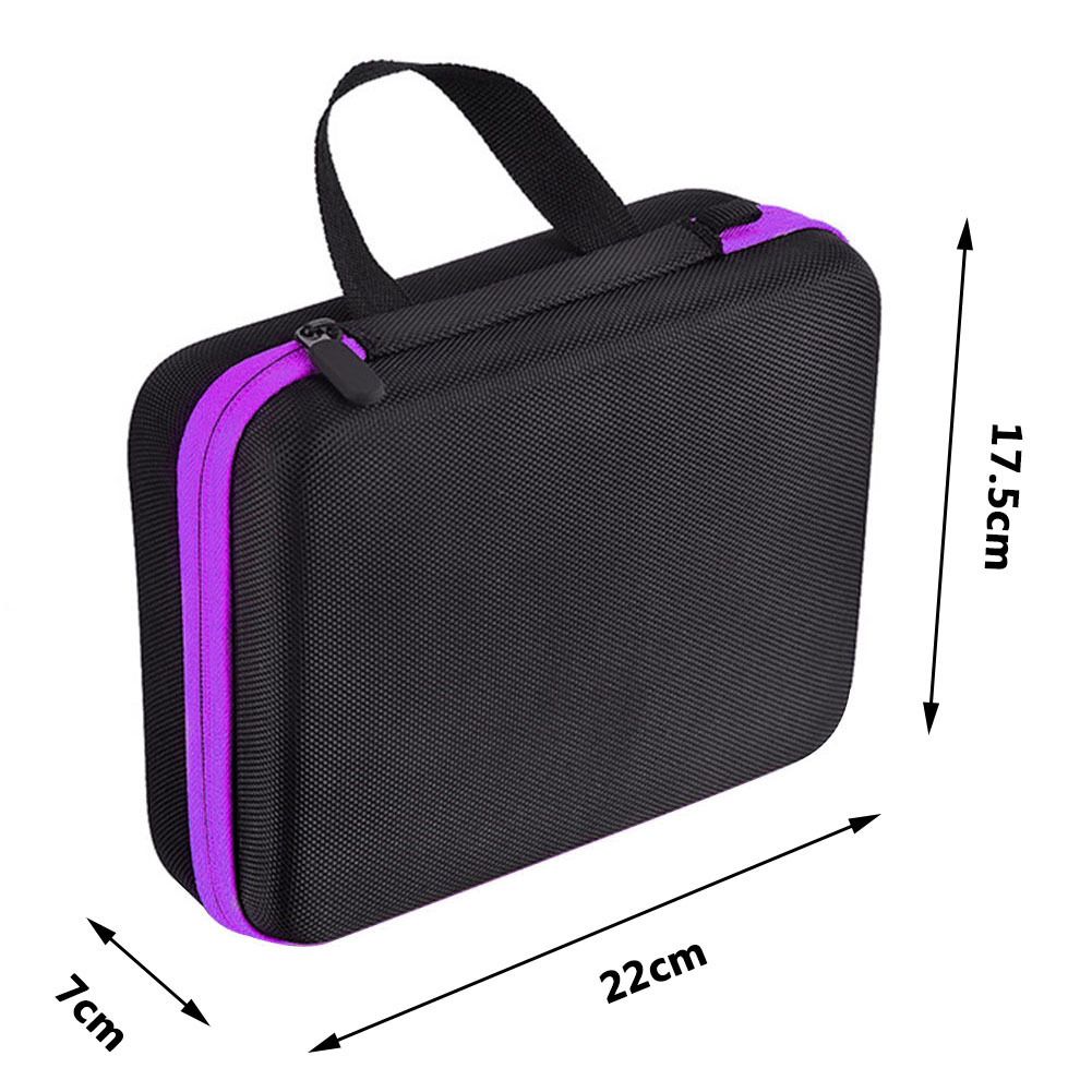 Essential Oils Carrying Case Holds, 30 Bottles 5ml, 10ml, 15ml Bottles Storage Organizer Bag Hard Shell EVA（Purple） - Image 5