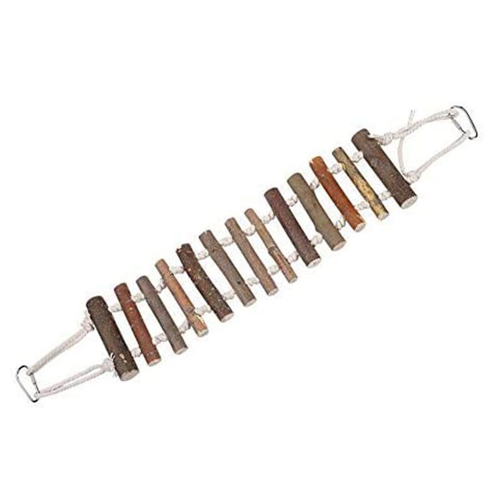 Rope Ladder Bird Toy, Bird Ladder Rope Wooden Ladder Swing Ladder Toy for Parrots Pet Hamster Parrot Parrot Perch for Cage Hanging Pet Bird Cage Accessories（10*60cm） - Image 2