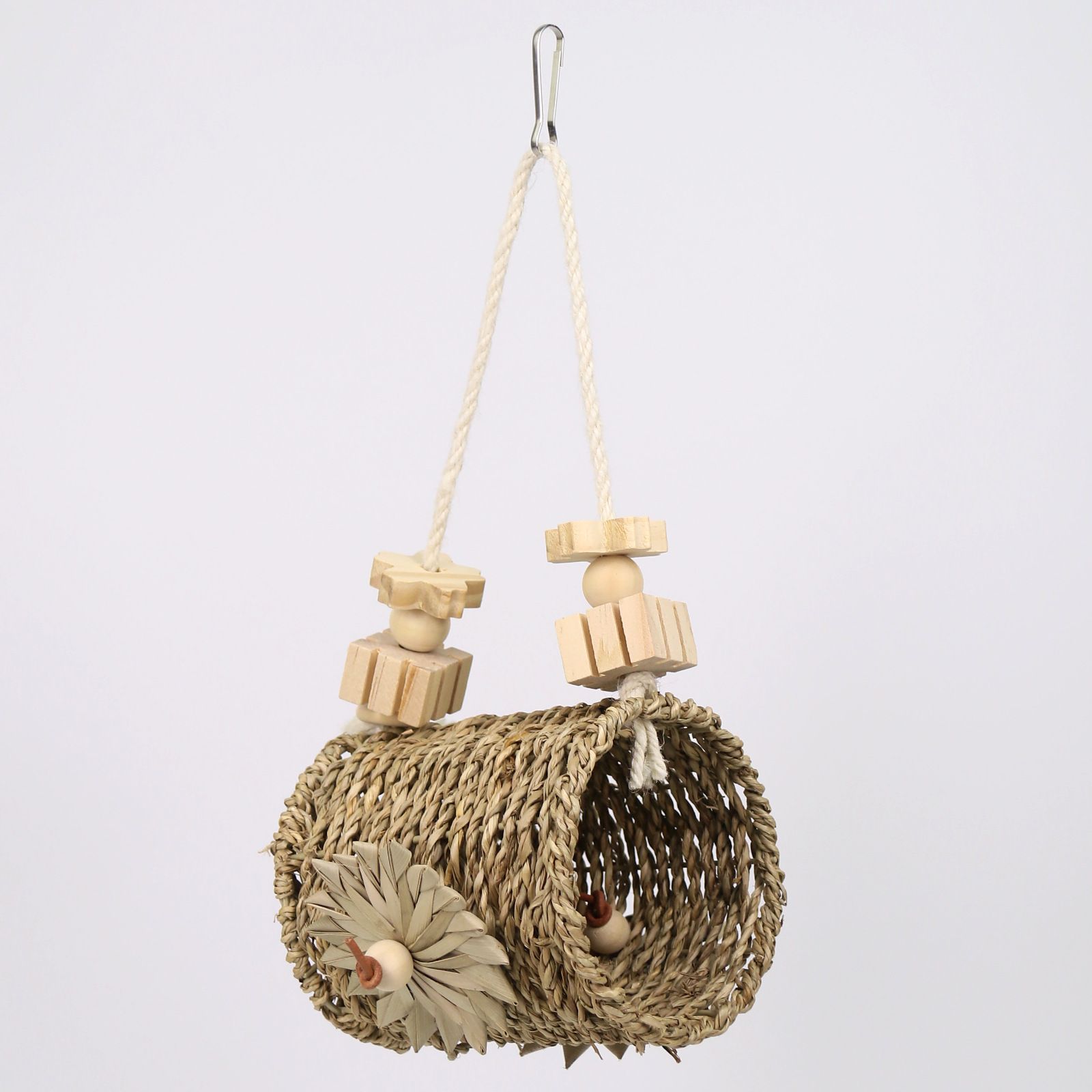 Bird Cage Accessories, Straw Woven Nests, Hanging Beds, Bird Houses, Bird Supplies, Straw Woven Bites, Soothing Puzzle Birds Toys - Image 1