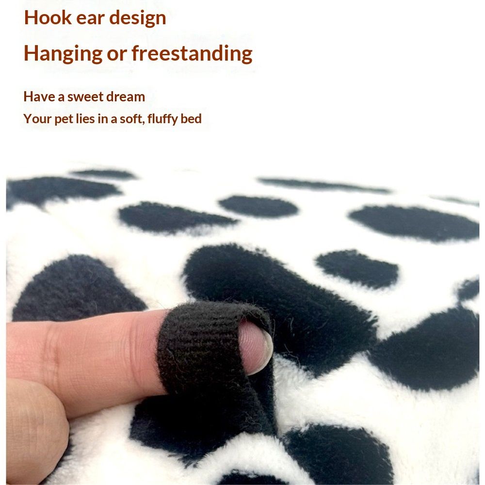 Guinea Pig Bed, Guinea Pig Warm Hideout House Accessories Cozy Bed for Small Animals Hamsters Chinchillas Dwarf Bunnies Hedgehogs（Black and white dots） - Image 4