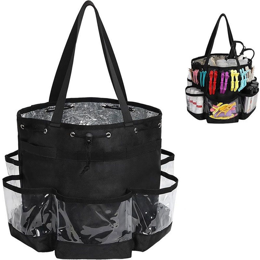 Hairstylist Travel Bag Set: Large Capacity, Heat Resistant, Professional Makeup & Waterproof Shower Bag, Waterproof Shower Toiletry Bag - Image 2