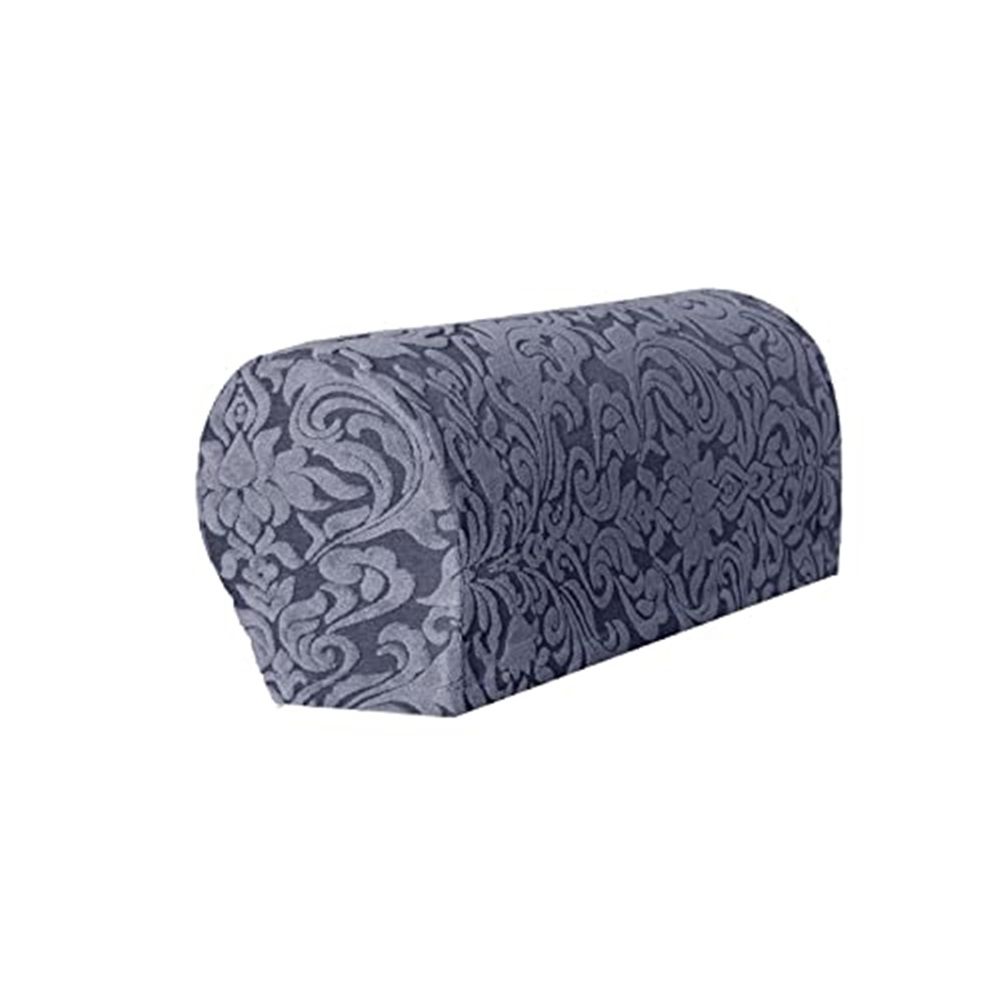 Arm Rest Covers Set, Pack of 2Stretch Armchair Arm Covers Soft Polyester Arm Caps Non Slip Furniture Protector for Chair, Sofa, Couch (Grey) - Image 2