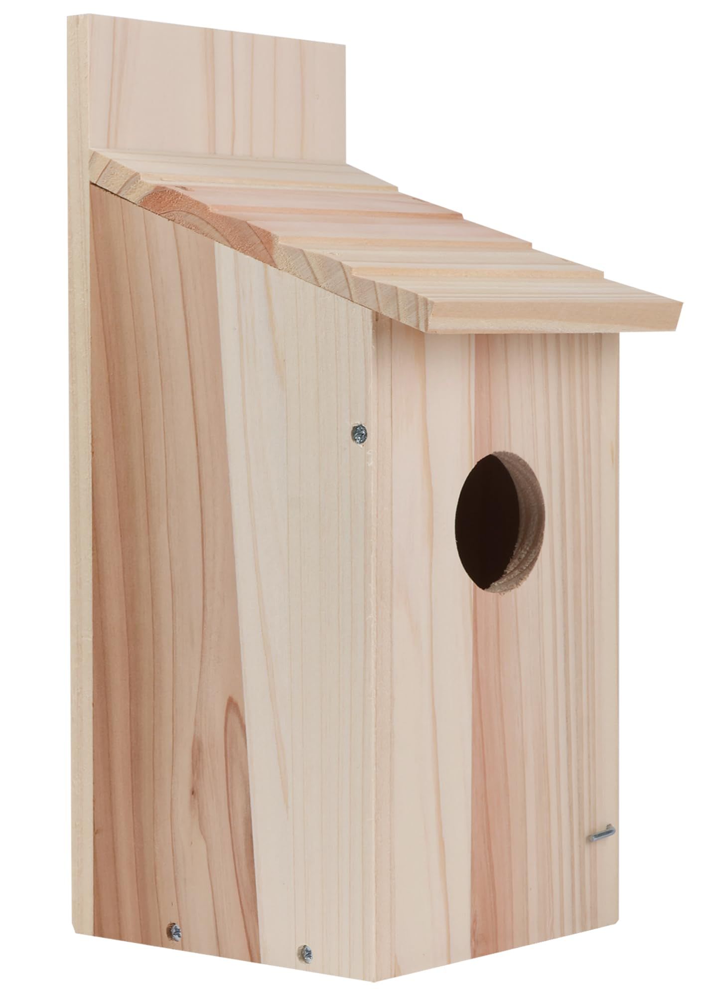 Outdoor wooden bird nest, bird cage, solid wood bird house, outdoor countryside decoration bird house, bird breeding box - Image 1
