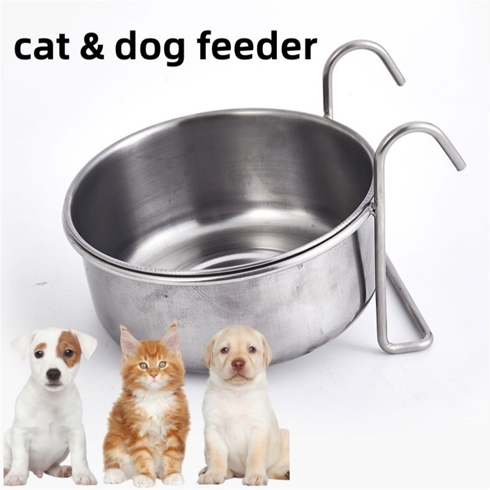 Stainless Steel Hook Cup  Bird Toys Liquid Water Food Parrot Parrotlet African Grey , Water Cup Suspension（S） - Image 1