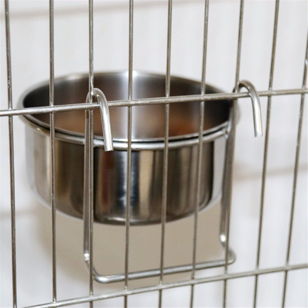 Stainless Steel Hook Cup  Bird Toys Liquid Water Food Parrot Parrotlet African Grey , Water Cup Suspension（S） - Image 4