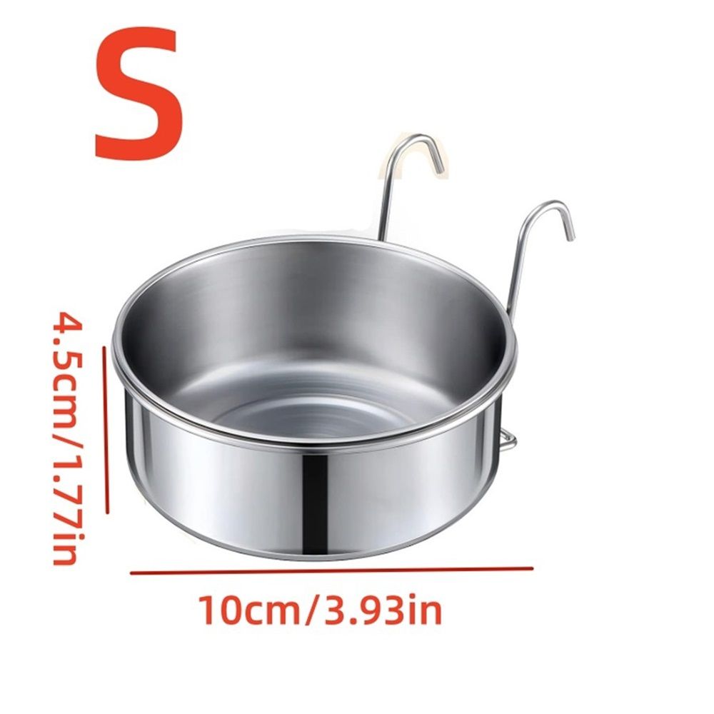 Stainless Steel Hook Cup  Bird Toys Liquid Water Food Parrot Parrotlet African Grey , Water Cup Suspension（S） - Image 5