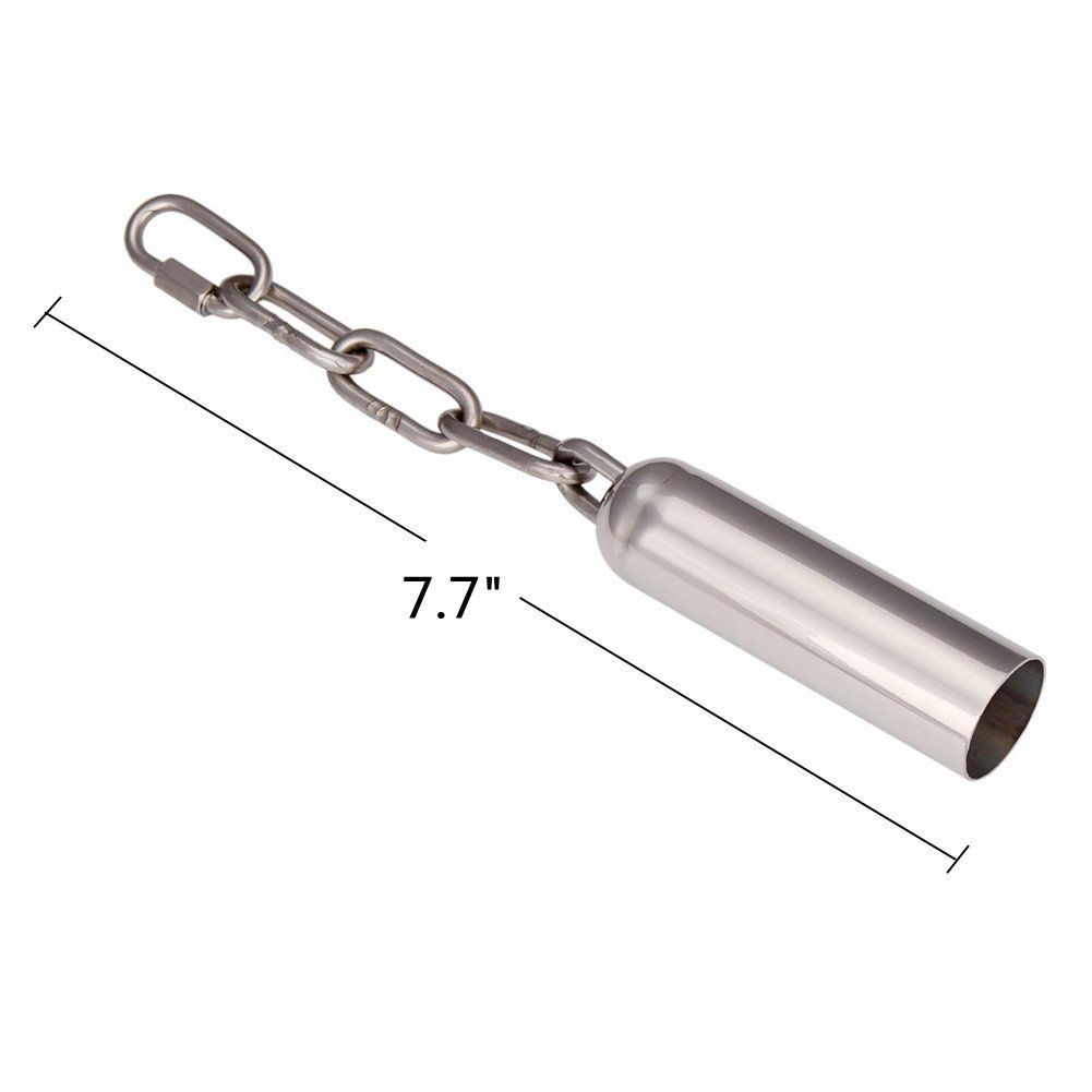 2 Pcs Stainless Steel Bell Bird Toys Chew Toy Heavy Duty Bird Cage Stand Toys for Parrot, Macaw, African Greys, Small Cockatoo, Parakeet, Cockatiels（20.5cm） - Image 5